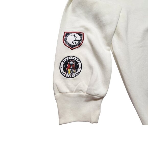 The Nightmare Before Christmas Womens Hoodie Fleece Zip Embroidery Patch XL‎ - Picture 10 of 12